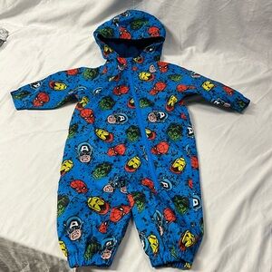 9-12M Marvel Avengers water resistant splash suit